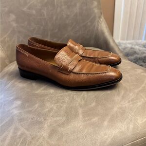 Salvatore Ferragamo Tan Leather Loafers